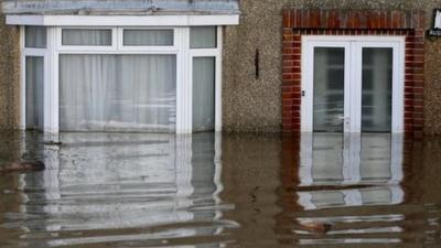 Flooded home