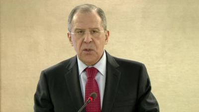 Russian foreign Minister Sergei Lavrov