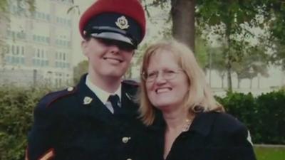 Cpl Anne-Marie Ellement and Alexandra Barritt