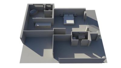 A 3D animation of inside Oscar Pistorius' home