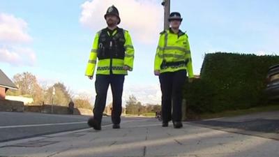 Police officers in Wales