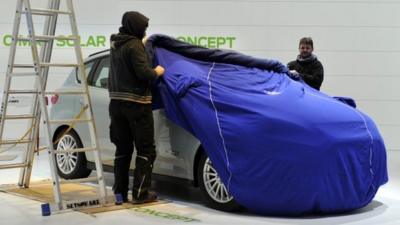 Ford car prepared for Geneva Motor Show