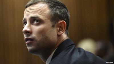 Oscar Pistorius in the courtroom