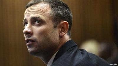 Oscar Pistorius in the courtroom