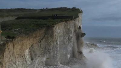 Birling Gap cliff collapse