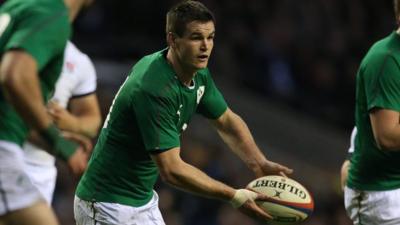 Jonathan Sexton took part in Ireland training on Tuesday