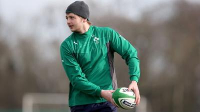 Iain Henderson at Ireland training on Tuesday