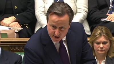 David Cameron at PMQs