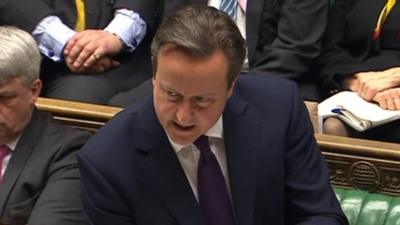 David Cameron at PMQs