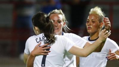 England beat Italy 2-0 in their opening Cyprus Cup Group A game thanks to goals from Karen Carney and Toni Duggan.