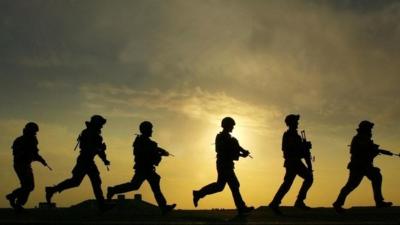 British troops training in Basra, Iraq