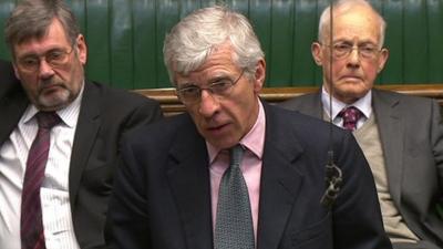 Former home secretary Jack Straw MP