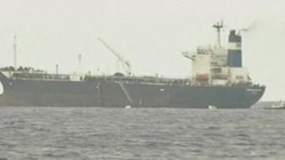 A tanker at Sidra port