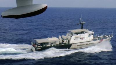 Malaysian patrol vessel searching for the missing plane