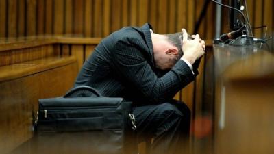 Oscar Pistorius in court on Monday