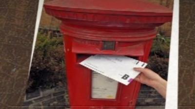 Postal vote going into letterbox