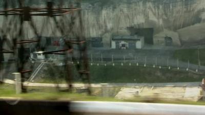 An ammunitions dump in the Inkerman valley in Crimea