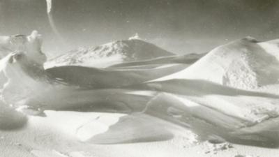 One of Captain Scott's photographs of the South Pole