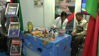 Stall at India-Africa trade conference
