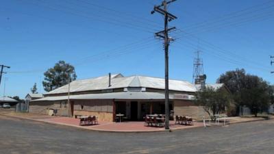 A bar on a street corner