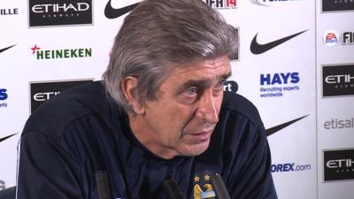 Manchester City's Manuel Pellegrini 'worried' by lack of goals