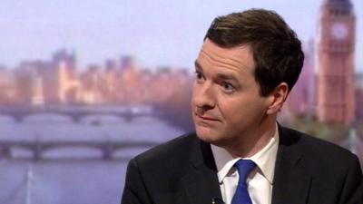 The Chancellor George Osborne