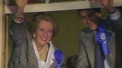 Archive image of Margaret Thatcher and Norman Tebbit