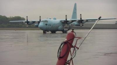 Search plane grounded at Malaysian airbase