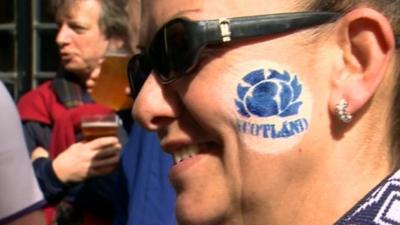 A Scotland rugby fan