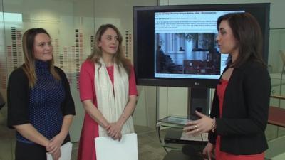 BBC's Daniela Ritorto, Simona Kralova and Lorna Hankin