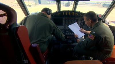 Cockpit of aircraft