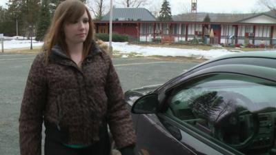 Samantha Genader with car