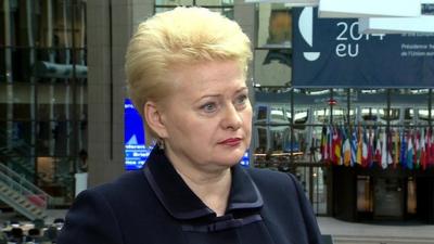 Dalia Grybauskaite, President of Lithuania