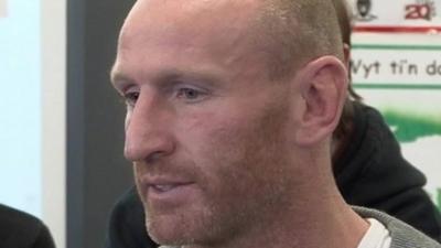 Former Wales rugby star Gareth Thomas