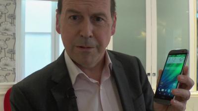 Rory Cellan-Jones and HTC One handset