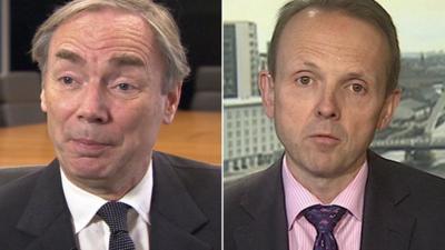 Sam Laidlaw (L) and Alistair Phillips-Davies