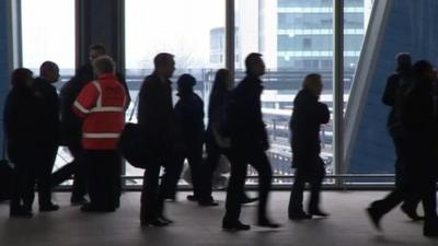 Passengers at Reading station