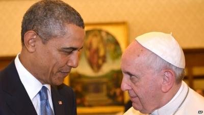 Barack Obama and Pope Francis