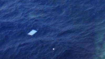 An image of one of the objects spotted by a New Zealand plane on Friday