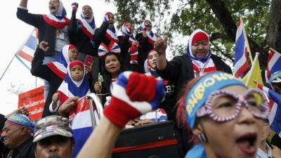 Anti-government protesters in Thailand