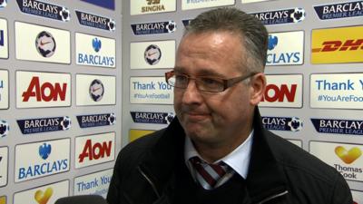 Aston Villa manager Paul Lambert