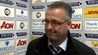 Aston Villa manager Paul Lambert