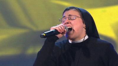 Nun singing on The Voice