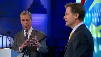 Nigel Farage and Nick Clegg