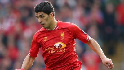 Liverpool striker Luis Suarez