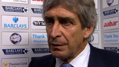 Manchester City boss Manuel Pellegrini