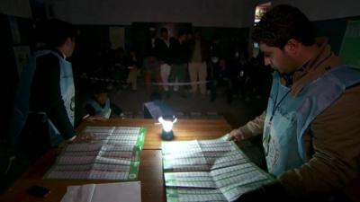 Vote counting in Afghanistan