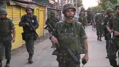 Soldiers in Rio de Janeiro