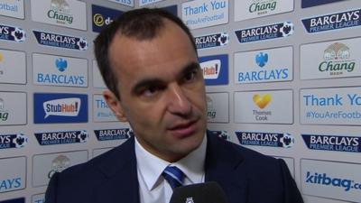 Manager Roberto Martinez says Everton were "tactically perfect"