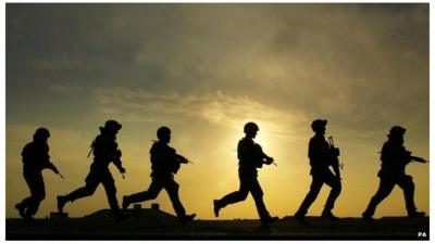 British troops training in Basra, Iraq